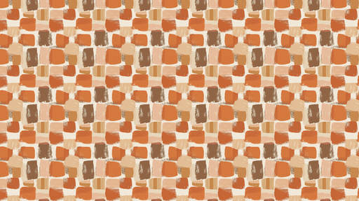 Papier peint motifs abstraits Carrés colorés dans les tons terreux et chauds