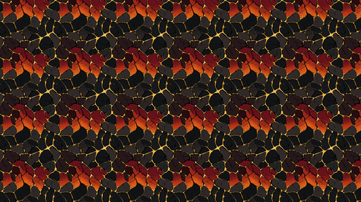 Papier peint motifs de pierre Design éclaté aux teintes chaudes et dorées