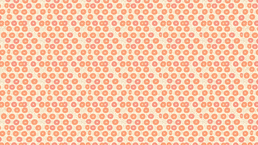 Papier peint motifs floraux Fleurs délicates dans des teintes pêche et corail