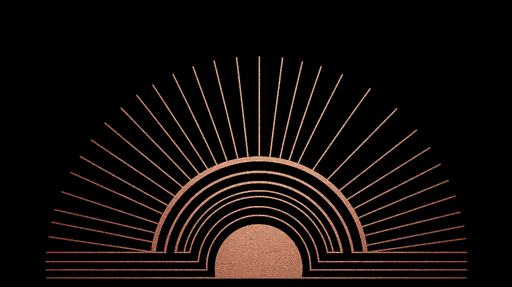 Papier peint motifs géométriques Design moderne avec arcs et rayons