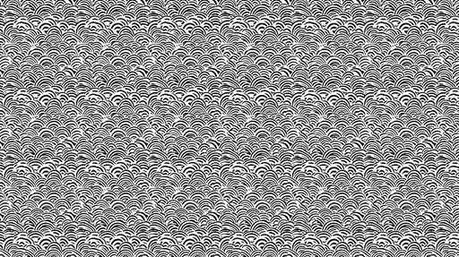 Papier peint motifs ondulés Design graphique noir et blanc inspiré des vagues