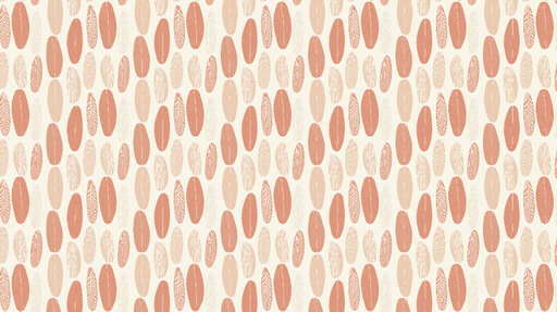 Papier peint motifs organiques Feuilles stylisées aux teintes douces