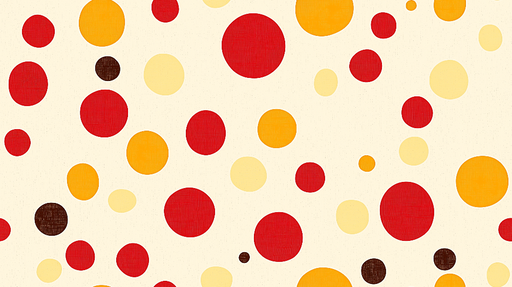 Papier peint motifs ronds Coloré et Ludique