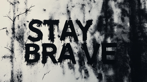 Papier peint motivation Message inspirant en noir et blanc