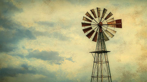 Papier peint moulin à vent Un souffle de nostalgie dans votre décoration