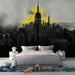 Papier peint artistique New York avec vue dramatique sur la ville pour chambre moderne