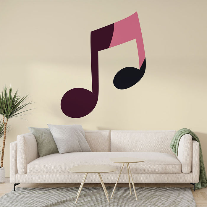 Papier peint note de musique | Design moderne et coloré pour les passionnés de musique