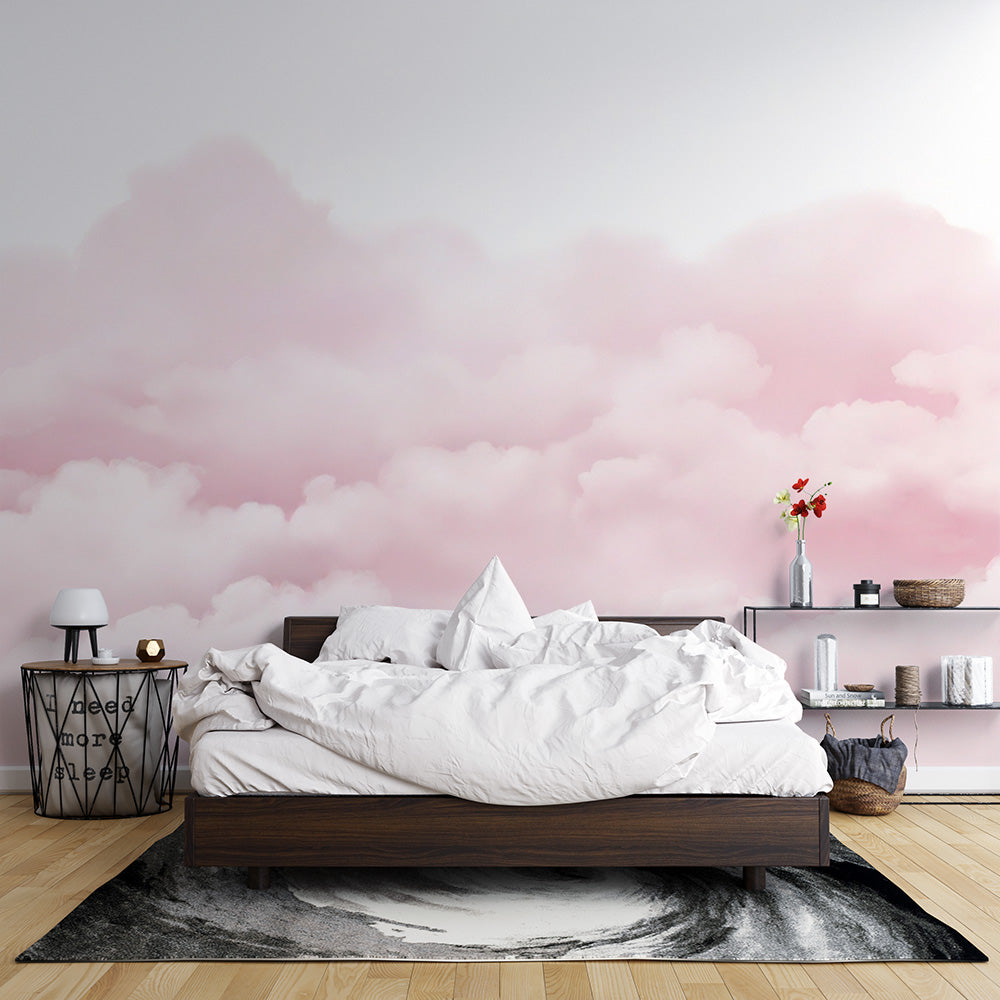 Papier peint nuage rose | Nuage féérique
