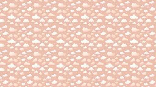 Papier peint nuages Douces nuées sur fond rose pâle