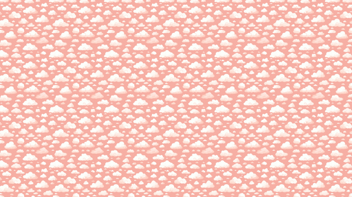 Papier peint nuages Doux nuages blancs sur fond rose pâle