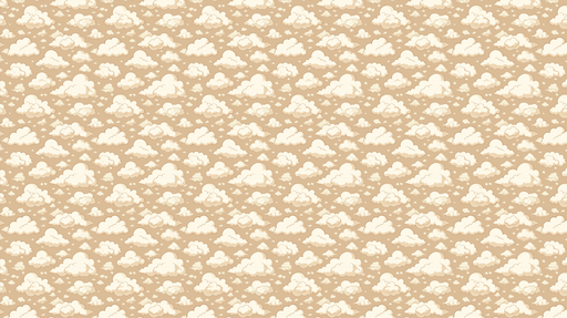Papier peint nuages Doux nuages sur fond beige clair