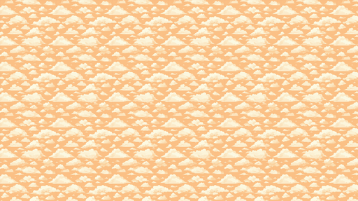 Papier peint nuages Motif de nuages doux sur fond pêche