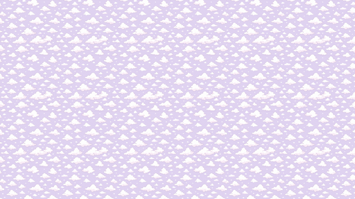 Papier peint nuages Motif doux de nuages sur fond violet clair