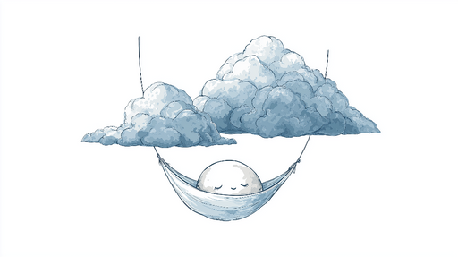 Papier peint nuages rêveurs Un endormissement apaisant sous des nuages doux