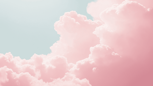 Papier peint nuages roses Ciel doux et apaisant