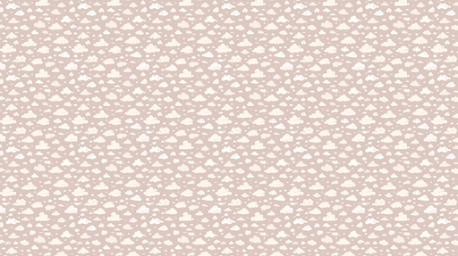 Papier peint nuages Un motif délicat de nuages blancs sur fond beige