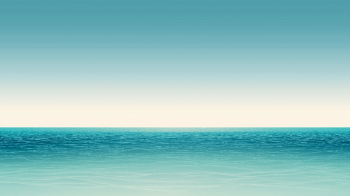 Papier peint océan Dégradé apaisant bleu et turquoise