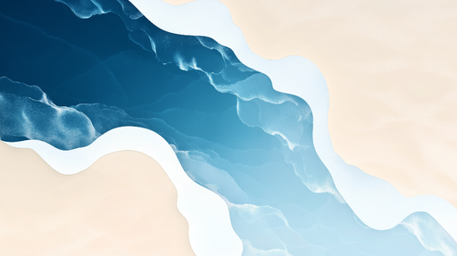 Papier peint océan Motif de vagues apaisantes