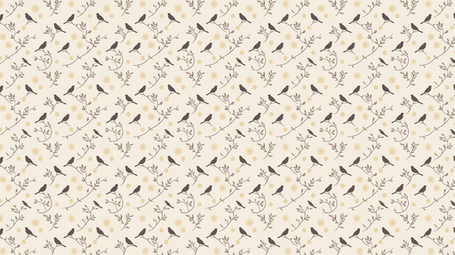 Papier peint oiseaux et fleurs Silhouettes d'oiseaux sur un fond doux