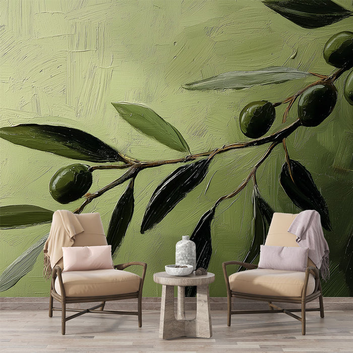 Papier peint paysage peinture forêt exotique • FR Papier peint paysage peinture forêt exotique • FR