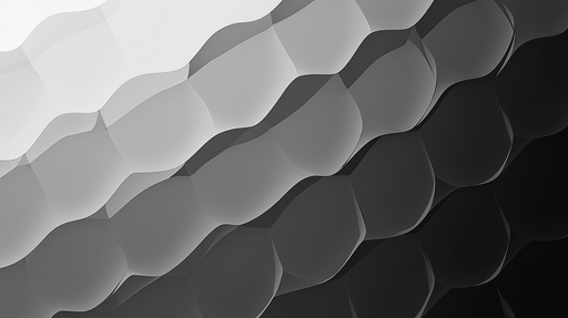 Papier peint ondulations Motif abstrait en nuances de gris