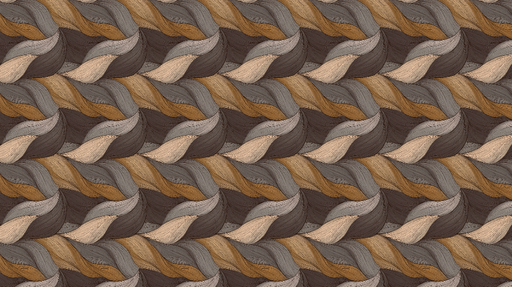 Papier peint ondulé Design  avec des vagues dans des tons neutres