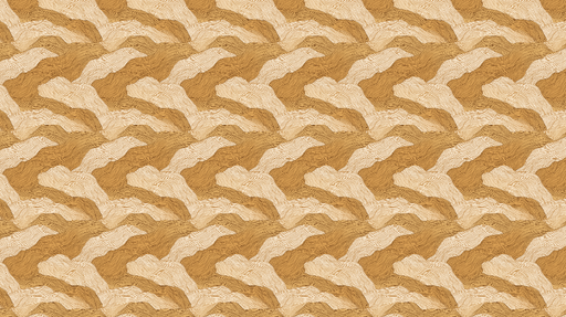 Papier peint ondulé Motif organique dans des tons de beige et brun