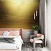 Papier peint doré avec texture brillante et luxueuse pour chambre moderne