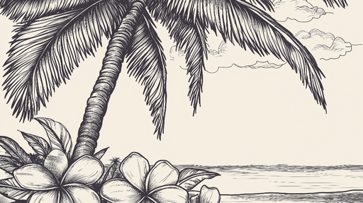 Papier peint palmier Design vintage inspiré de la nature