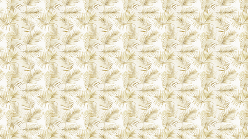 Papier peint palmiers dorés Motifs élégants de feuillage doré sur fond clair