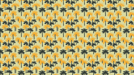 Papier peint palmiers Motif coloré de palmiers sur fond doux