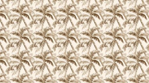 Papier peint palmiers Tropiques élégants avec des motifs de palmiers dans des tons doux