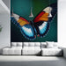 Papier peint papillon éblouissant avec motif de papillon aux couleurs vives pour salon moderne