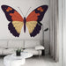 Papier peint papillon avec illustrations stylisées de papillons colorés pour salon moderne