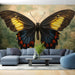 Papier peint papillon coloré avec ailes éclatantes pour salon moderne