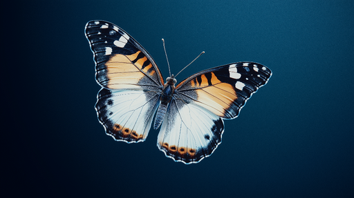 Papier peint papillon Motif de papillon coloré sur fond sombre