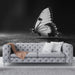 Papier peint noir et blanc avec papillon délicat pour salon élégant