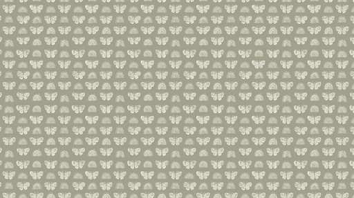 Papier peint papillons et arcs-en-ciel Éléments délicats sur fond vert sage