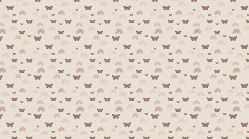 Papier peint papillons et arcs-en-ciel Motif doux et pastel pour une décoration ludique