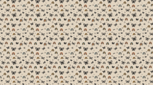 Papier peint papillons et arcs-en-ciel Motifs de papillons et d'arcs-en-ciel colorés