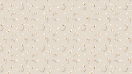 Papier peint papillons et arcs-en-ciel Papillons et des arcs-en-ciel colorés sur fond beige