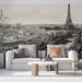 Papier peint panoramique Paris avec vue artistique de la ville lumière pour salon élégant