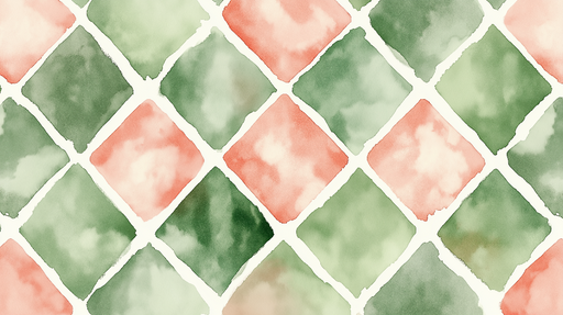Papier peint pastel Style carreaux anciens