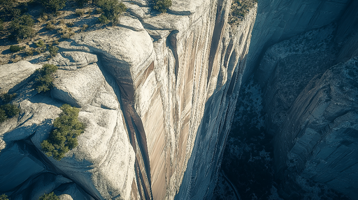 Papier peint paysage montagneux Vue aérienne sur des falaises impressionnantes et des paysages naturels