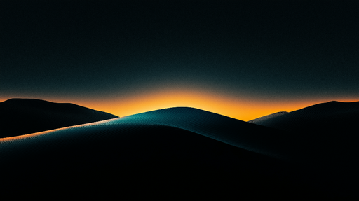 Papier peint paysages Coucher de soleil sur des dunes de sable