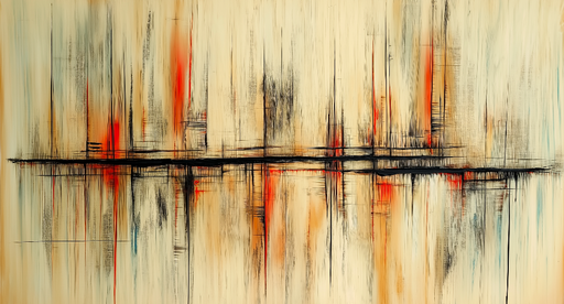 Papier peint peinture abstraite A la verticale