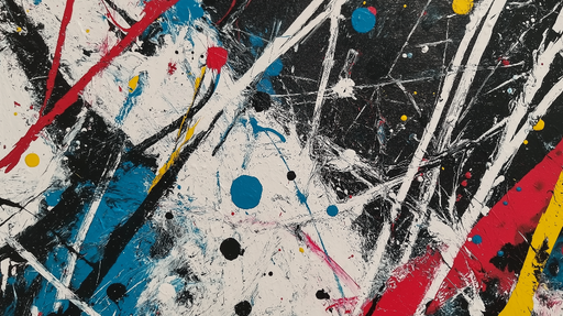 Papier peint peinture abstraite Jets de peintures et contrastes