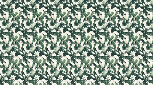 Papier peint perroquets Motif vibrant de perroquets et de feuillage tropical