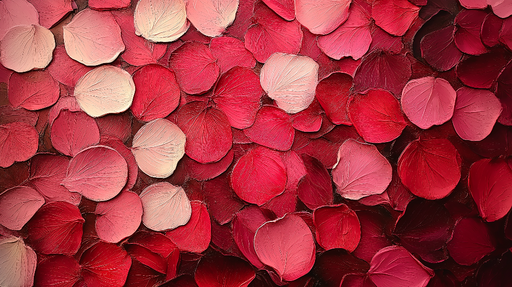 Papier peint pétales de rose Douceur et éclat des nuances rouges