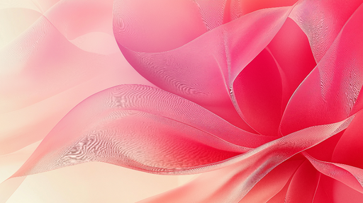 Papier peint pétales roses Douces ondulations translucides